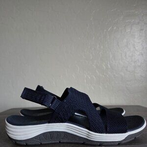 Skechers Reggae Cup Home Skillet Sandal Navy Blue Size Women's 9 Outdoor Sporty